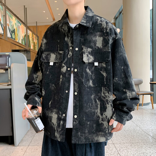 柏乐迪春秋款初高中学生牛仔外套13男孩衬衫夹克15岁青少年大童春装上衣 16823粉色（单件外套）高品质 160 M 80-100斤左右