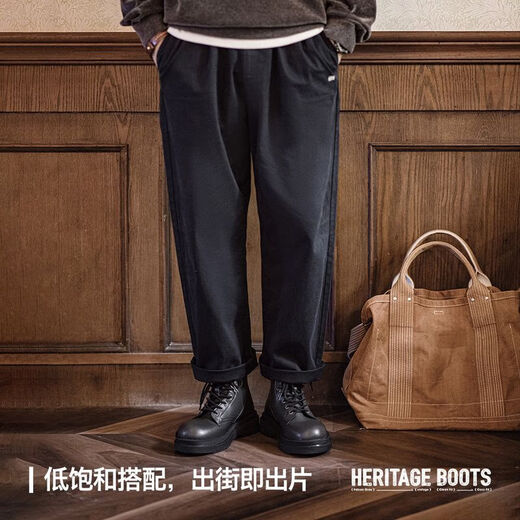马登厚底马丁靴春季新款英伦风街头复古百搭中筒工装靴圆头休闲皮鞋 猎鹰灰  马登工装 40