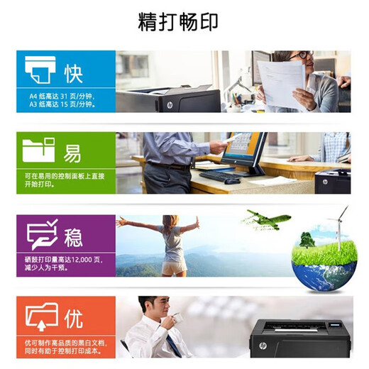 
[90% new with second-hand] HP 2035/5200dn black and white A3A4 laser high-speed printing 401d automatic double-sided mobile phone wireless office home commercial 701a mobile phone wireless model supports A3 single printing