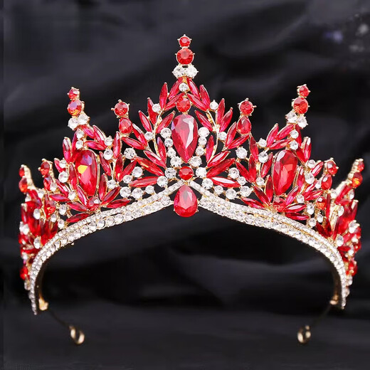 Shijun (SHIJUN) 18-year-old adult ceremony crown headdress new Korean rhinestone bride with makeup photography dress wedding dress birthday host ratio silver purple
