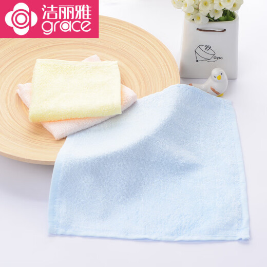 Jieliya Classe A Xinjiang Cotton 7256 Coton pur Small carré Écarpe carrée lavage Coton Coton Eau de maison Absorbant pour enfants Lavage petite serviette 6198 Couleur mélangée 4 sacs 23 * 23cm autour
