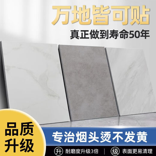 维诺亚加厚耐磨地板贴自粘地面地板革塑胶地板砖铺地仿 6630 60*60cm防烟烫 1片