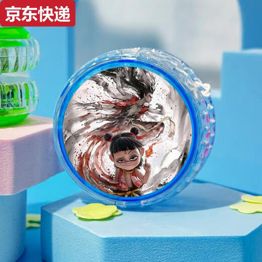 奇立彩哪吒2悠悠球儿童发光玩具女孩自动回旋溜溜球哪吒yoyo球男童 哪吒4-绿色1个