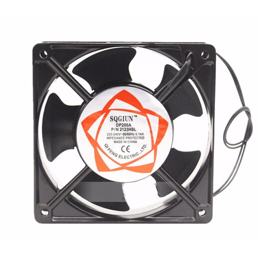 12 cm Kühllüfter 220 V Kabinett Chassis Abgaslüfter Rauch kleiner Lüfter 12038AC AC -Lüfter Single Lüfter + 1 Eisennetz
