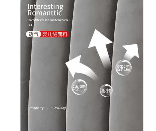 喆炜床头套罩2025新款简单大方全包加厚床头套罩软包靠背木床头SN6173 玉米粉B款单面加绒 1.4米长[床头罩]