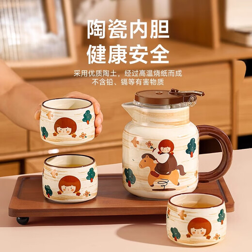 PAKCHOICE housewarming gift, wedding gift, wedding gift, Valentine's Day gift for newlyweds, teapot, tea set, complete set, engagement