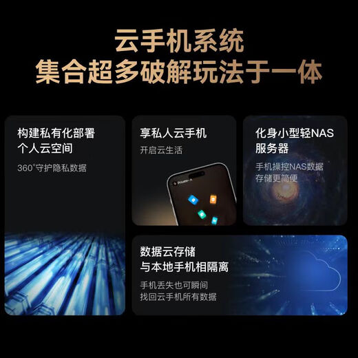 Tencent Aurora Box 5Pro Cloud Mobile High-end Customized Upgraded Version Deepseek Cloud Mobile Box Dual System Magic Box Nas Private Cloud Box Private- X Cloud Mobile + Nas+TV High-end Customized Version