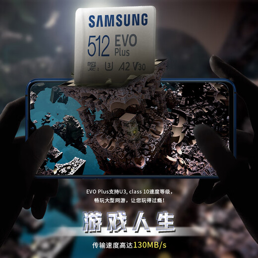 Samsung 512g memory card mobile gopro drone MicroSD tablet switch computer expansion memory card 512GB blue (180) entry official standard configuration