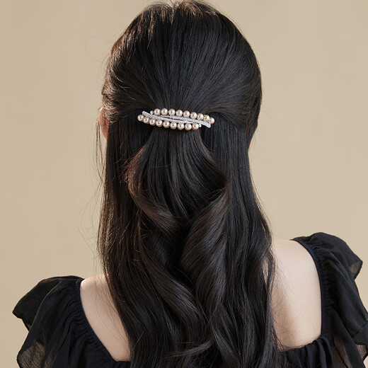 Chimera (CHIMERA) hairpin on the back of the head, spring clip, ponytail clip, half-tied one-word clip hair accessory, birthday gift for girls