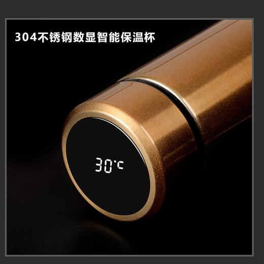 Cadeaux de remise des diplômes en pavillon Xian exilé aux enseignants de la classe de maternelle pratique Classe des enseignants Coupe d'eau personnalisée Cup de eau Memorable Golden-304 Digital Display Thermos 500ml