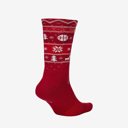 Nike (NIKE) socks men's socks women's socks 2025 autumn new fitness training breathable medium tube socks comfortable sports and casual socks SX7866-687/one pair M(38-42)