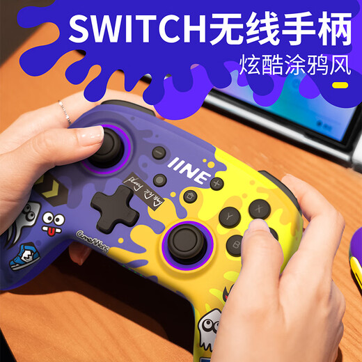 Good Value Switch Controller OLED Bluetooth Wireless Controller Pro Wak-up Game Controller Videospiel-Controller NS Wireless Controller Squirter 3 Blue L695