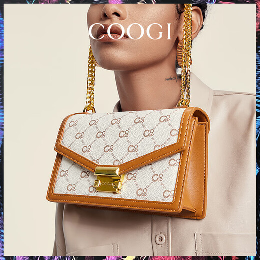 
COOGI women's bags, light luxury brand women's shoulder bags, crossbody bags, women's Mother's Day 520 birthday gifts for girlfriend and wife, deep coffee (exquisite gift box + dust bag)