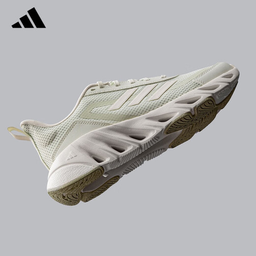 ADIDAS男鞋白色运动鞋2024春秋季新款轻便舒适休闲鞋女鞋网面透气跑步鞋 JH9854【官方正品 顺丰速发】 38