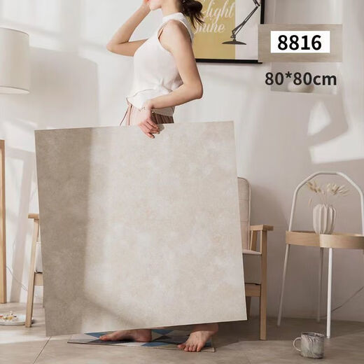 Vinoya Miethaus Internet Berühmtheit Renovierung und Renovierung PVC Selbstklebende Bodenfliesen verdickte Marmorins Schlafzimmer-Resistente Plastikpolster 6628 Steinmuster ein Stück 60*60 cm