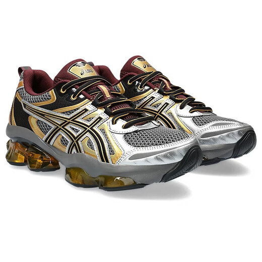 亚瑟士（asics）GEL-QUANTUM KINETIC 男士复古运动休闲鞋舒适减震耐磨跑步鞋 银黑1203A270.022 标准42.5/US9