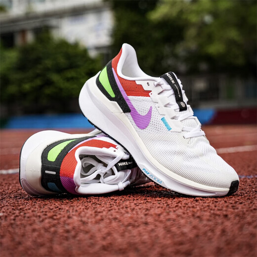 耐克（NIKE）AIR ZOOM STRUCTURE 25男子运动舒适防滑耐磨缓震低帮跑步鞋 FV4867-100白色 42