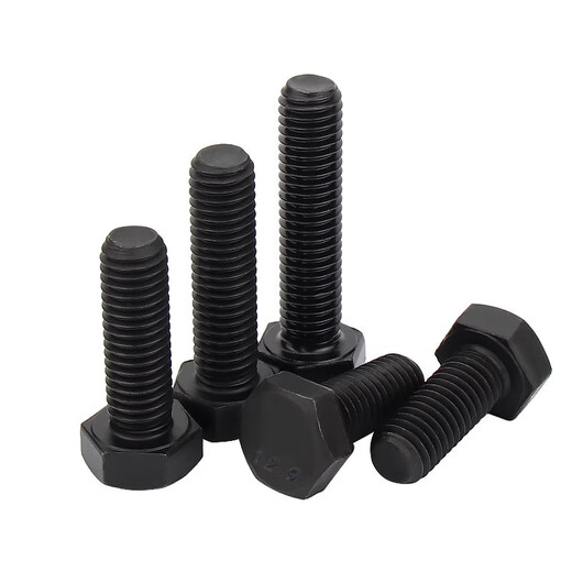 Jinchao grade 12.9 external hexagonal screw high strength bolt/screw stud (alloy steel) material M5M6M8M10*150 M12*25 (5 pieces)