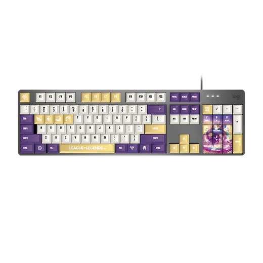 
Logitech K845 mechanical keyboard game e-sports wired keyboard computer office keyboard personalized custom keycap version for boys' girlfriend gift K845 League of Legends Yumi Limited Edition Tea Roll