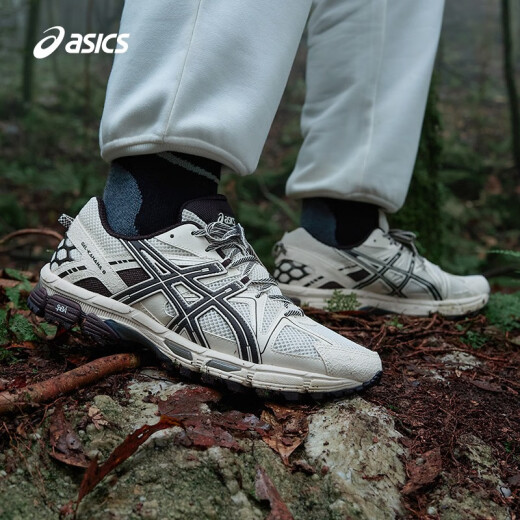 亚瑟士ASICS跑步鞋男鞋越野透气运动鞋抓地耐磨跑鞋 GEL-KAHANA 8 CN 浅棕色/黑色 39.5