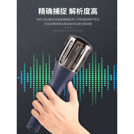 韩湘子(防伪可查询)专业高保真大振膜48V电容麦克风录音棚设备直播电台电脑手机声卡有线话筒 韩湘子 5010