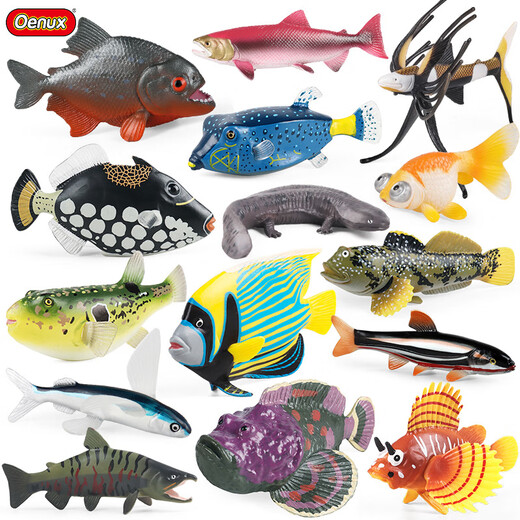 Spielzeugfisch erkennt die gefälschte Fischsimulation von Kindern Ozeanwasser Fischmodell Tierlachs Mann Thunfisch gesalzene Fischqualle M-1151 Krokodil El