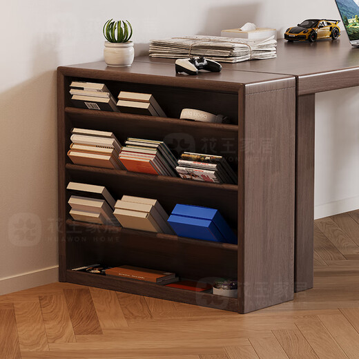 Kao Massivholz Tisch mit kleinen Bücherregal-Bücherregal-Store-Regal Wandlagerschrank bodenhöre kleines Bücherregal #681 Holzfarbe