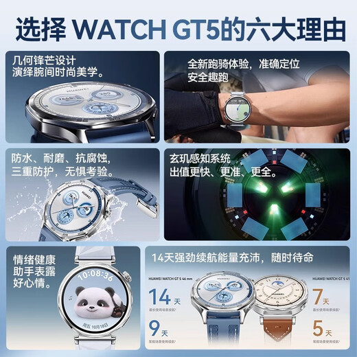 Huawei [National Subvention 15%] Huawei Uhr Watch GT5 Sports Smart Blood Sauerstoff Herzfrequenz WeChat Schlaf Hongmeng Studenten GT4Pro Upgrade 46mm Schotterbraun