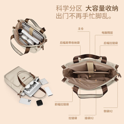 Golf (GOLF) backpack women's 14/16/17 inch laptop bag shoulder tote bag travel school bag business trip