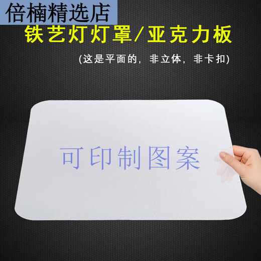 New Chinese living room lampshade shell cover rectangular ceiling lamp translucent plate acrylic bedroom sheet hair white rectangular 1095*695CM
