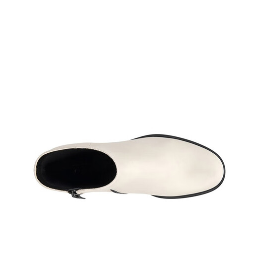 Bottes ECCO AIBU pour femmes, Nouveau cuir de mode Bottes minces à talon épais pour les femmes en automne et hiver, sculpture 222413 Pays de publication à l'étranger 01378 35