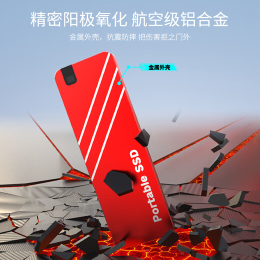 Fei Yongzhuo officiel ultra-mince véritable disque dur mobile à semi-conducteurs 1T/2T/4T/8 To disque dur haute vitesse grande capacité ordinateur de téléphone portable disque dur externe universel à semi-conducteurs 4T argent lecture et écriture haute vitesse + puce de contrôle principale japonaise + cryptage de support