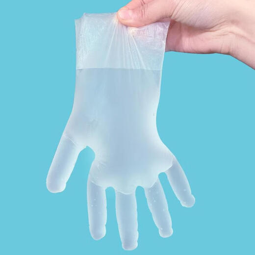 Yangchen TPE gloves catering baking latex transparent thick durable gloves household disposable cleaning gloves 1 box of 70 pieces one size fits all outer box L code display