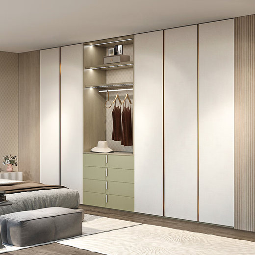 Sophia Wardrobe 30 Whole House Customized Package Bedroom Furniture Integrated Wardrobe TV Cabinet Combination Entry Shoe Cabinet 30 Whole House Customized Package