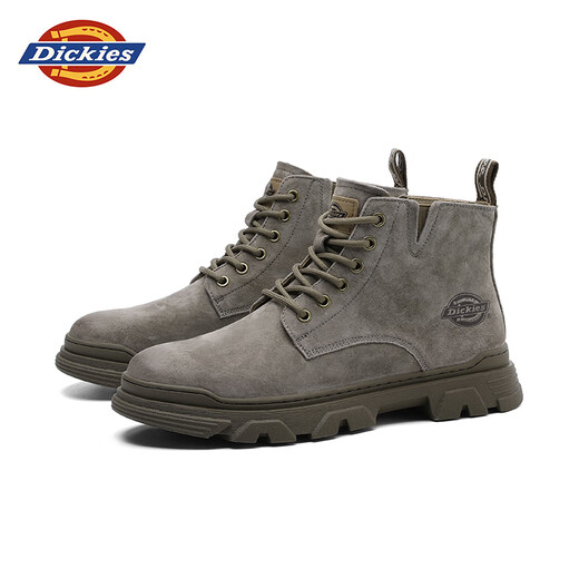 Dickies Martin Boots Herrenschuhe Herbst und Winter Neue Retro -vielseitige Stiefel Herren trendige Arbeitsstiefel High Top Herrenschuhe hellbraune Farbe 43 [eine Größe größer, geeignet für Sportschuhe 44]