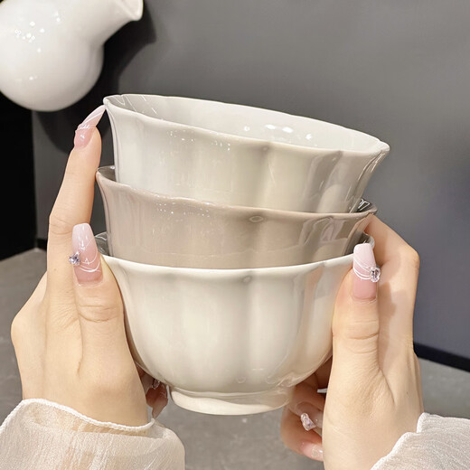 Xibaisheng bol en céramique haut de gamme ensemble de plats à la maison plats de qualité bassette de bol de bol de bol combinaison combinaison combinaison haut de glame de table colorée ensemble de table de table de 8,5 pouces 2 paquets [1278] style sans or