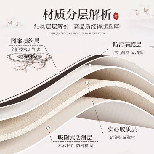 语森忆中式禅意桌旗茶席防水防油皮革茶室茶盘垫免洗可擦干泡台定制桌布 12048-静心-NG 33*140cm一冲即可