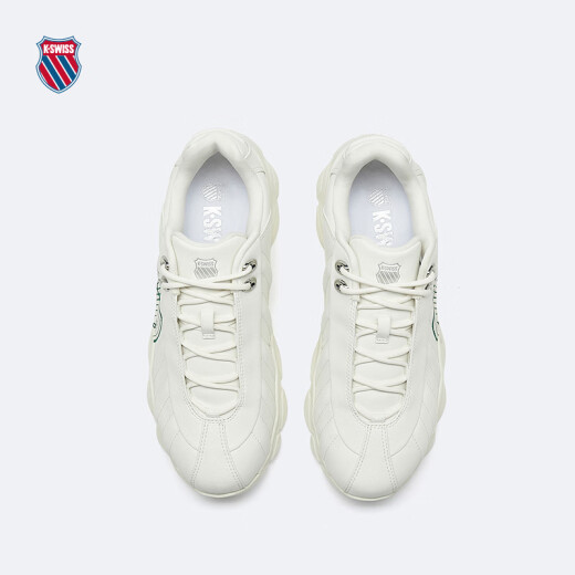
KSWISS casual shoes for men and women spring new retro breathable couple comfort sneakers 9276-US 215 tofu white/dream silver 37