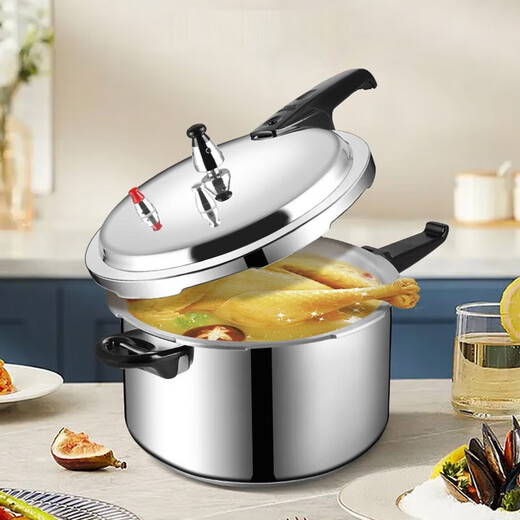 Shuangxi household pressure cooker gas induction cooker universal pressure cooker thickened explosion-proof small mini pot 22cm/5.5L/gas stove only/3-5 people 22cm