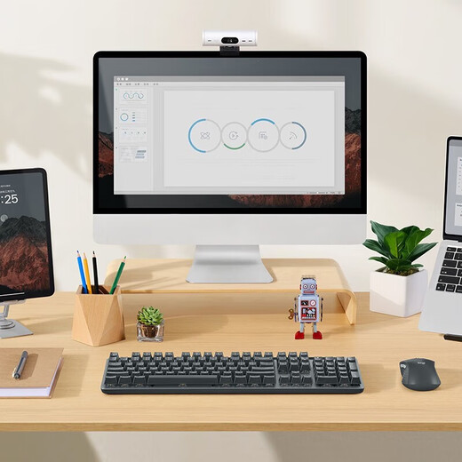 Logitech K865 Беспроводная механическая клавиатура Bluetooth клавиатура 104-ключ полноразмерная клавишная клавиатура Красная оси играет клавиатура (K845 модель модели) ежедневная бизнес-клавиатура K865 Black и белый клавиш