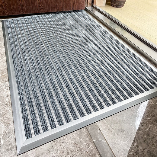Zunxun outdoor non-slip floor mat stainless steel aluminum alloy dustproof household high-end entry door carpet door entry door mat door light gray 1200MM 600MM