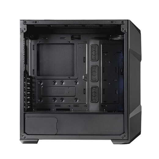 CoolerMaster TD500MESHV2 black EATX computer mid-tower chassis, punched front panel/steel glass side panel/dual 360 water cooling positions/with 3ARGB fans