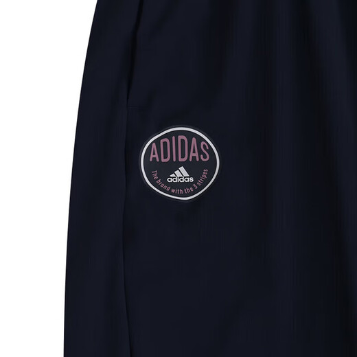 Adidas阿迪达斯男青少年长裤梭织时尚吸湿休闲运动裤子 JI9793 墨水蓝 110