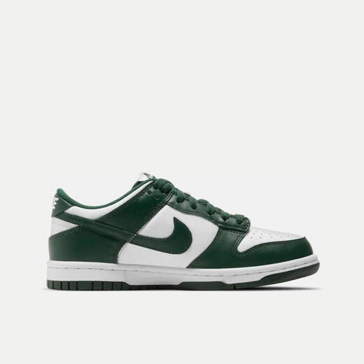 Nike (NIKE) official women's shoes Dunk Low (GS) black and white panda low top wear-resistant sports shoes CW1590-102 white and green 39