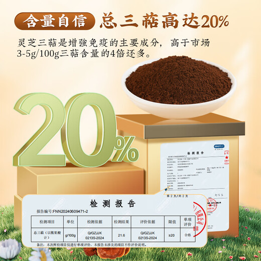 Peking Tongrentang Ganoderma Lucidum Spore Pulver verstärkt die Immunität, Jujube Samen Breaking Wall Health Products 40G Dragon Boot Festival Geschenkbox