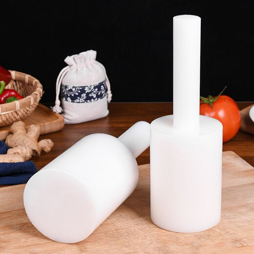 FANCYCHIC Kitchen Meat Chopping Hammer, Meat Hammer, Chop Bones, Knife Back, Auxiliary Hammer to Open Chicken, Chop Duck, Meat Hammer, Vegetable Chopping Assistance Artifact, Log, Diameter 4cm-5cm (Small)