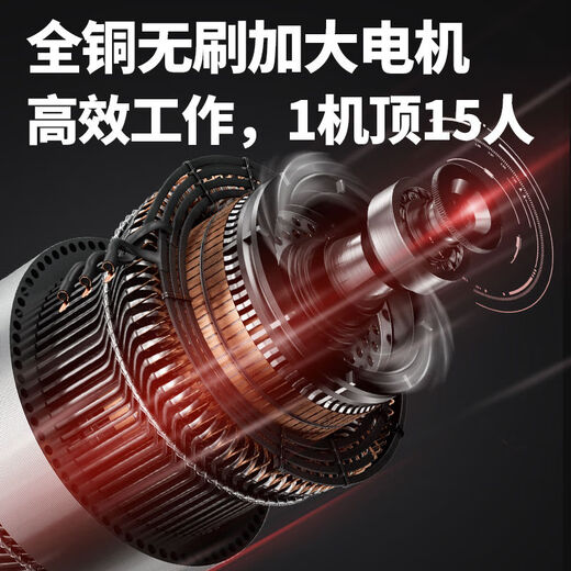 JIAPU electric chainsaw rechargeable logging saw household sawing wood lithium battery one-hand wood sawing artifact small handheld electric chain saw Logging King 6-inch red 118000H+3 chain two-power brushless