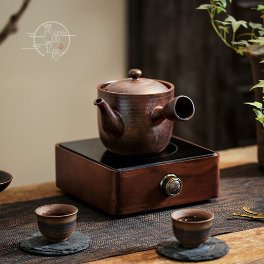 
XMSJ tea boiling in the stove, home use tea boiling water, pure hand-pulled old rock mud side large capacity firewood pot, Rongtian brew teapot, pine, cypress firewood, 15913 Rongtian 750ml 701mL (inclusive)-800mL (inclusive)