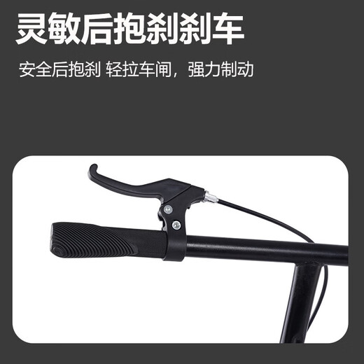 Teenagers Scooter 6-18 years old, middle-aged and old children foldable adult urban scooter pedal two-wheeler without installation Black + gift pack [air cylinder car lock car bell]
