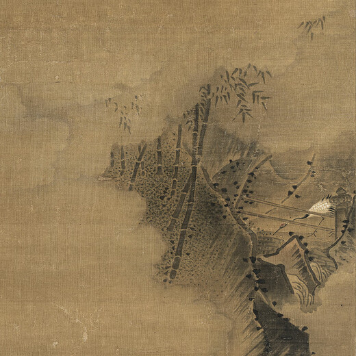 
Ma Yuan bamboo and crane paintings in the Southern Song Dynasty famous paintings replica Chinese style hanging paintings Song Dynasty paintings Bodhidharma 11158 50X108 cm (size of the painting heart) Milk mounting